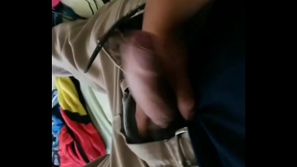 Latino stroking thick cock