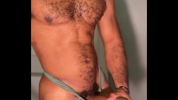 Man Thong Can't Hold Huge Uncut Dick thumbnail