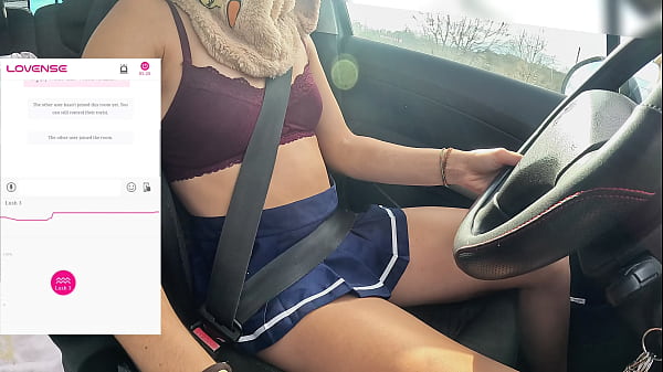 A friend of mine is filming me while i drive and a fan controls my lovense vibrator remotely
