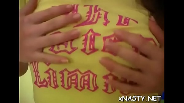 Pretty teen_loves to_put on_a show and teases like a_pro