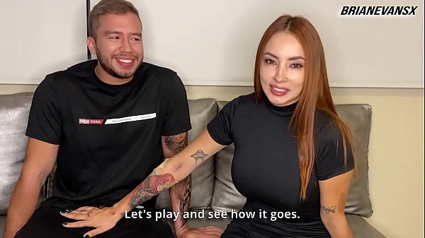 Beautiful redhead white girl gives me a hot interview 