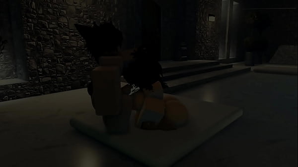 Femboy fucks a huge assed girl near a pool :3 