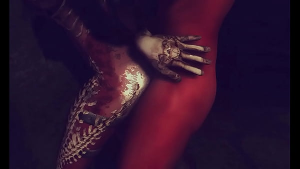 Huge tits voodoo witch screws adventurer 