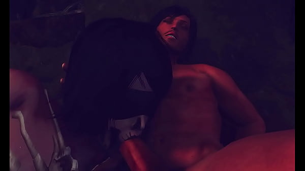 Huge tits voodoo witch screws adventurer 