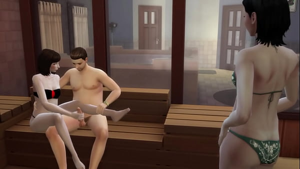 всауне с подругами