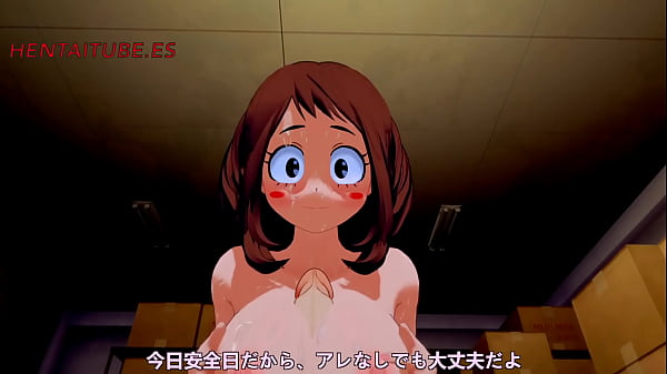 Boku No Hero Hentai 3D - Bakugou x_Uraraka Handjob, boobjob & Fuck with multiplecums