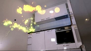 Nonton Without A Bra In The Kitchen She Has Panties Or No Underwear One Must Look At Under Her Mini Skirt thumbnail