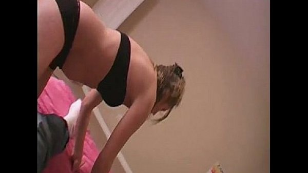 Blonde babe teasing her bf