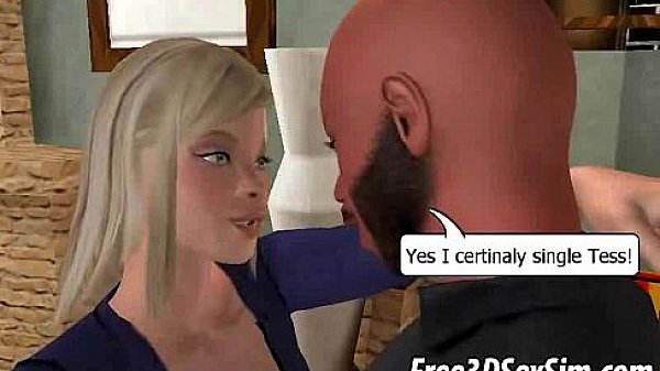 Tasty 3D blonde babe getting her pussy licked 