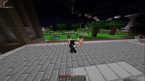 Hot mc sexon roxbot recorded by abystander wearing a minecon cape named_minion 1337