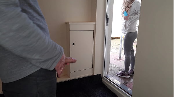 Public Wank Flash. Flashing Cock To A Neighbor Who Recorded Me First But Then Jerk Me Off And Suck. thumbnail