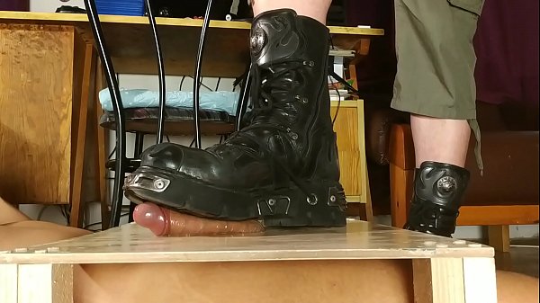 Dominant Male Cock Stomping His Slave In Extreme Boot 1080p thumbnail