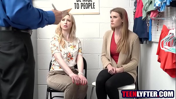 Stepdaughter fucks mall cop to help thieving stepmother