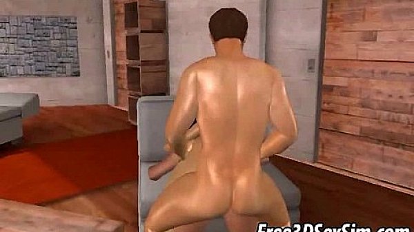 Two sexy 3D babes sharing a studs rock hard cock 