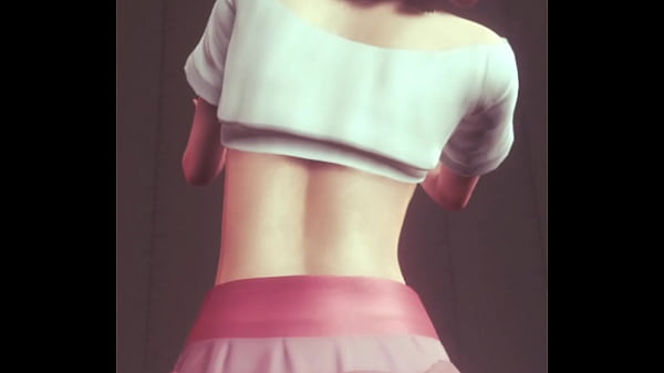 Futanari hard fuck femboy friend horny in asshole cum on body and skirt 3d hentai