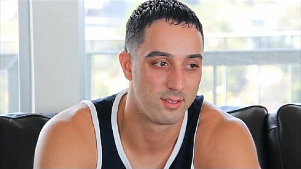 GayCastings uncut guido takes cock for first time 