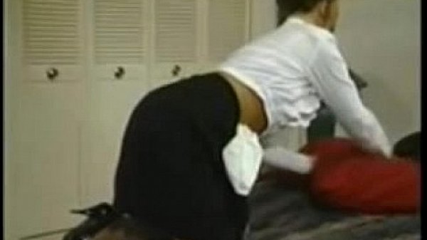 Blonde maid ass fucked with black cock 