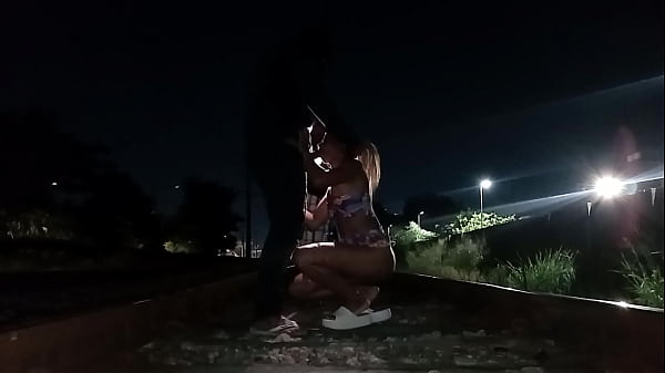 Minha esposa com outro na ciclovia 