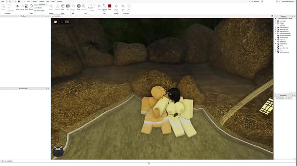 Goth slut gets fucked on roblox 