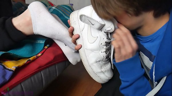 Cute Boy Licks His Friend's Socks And Feet, Then Makes Himself Cum thumbnail