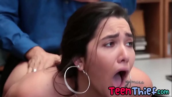 Rough_sex in the backroom office with_cute shoplifter_teen