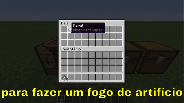 Tutorial de ano novo no minecraft para criar foguetes 
