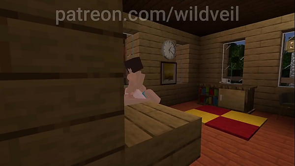 Minecraft couple fucks 