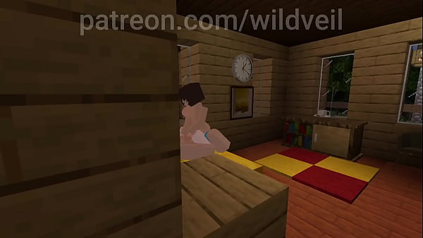Minecraft couple fucks 