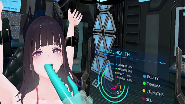 VR Woman being fingered and fucked with dildo