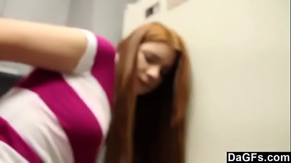 Russian teen bouncing on huge hard cock