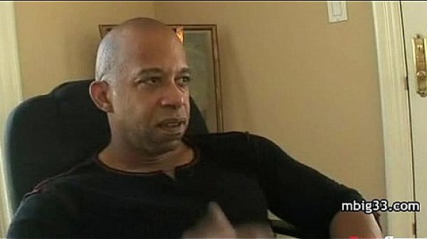 Hottie sucks and fucks a big black dick 