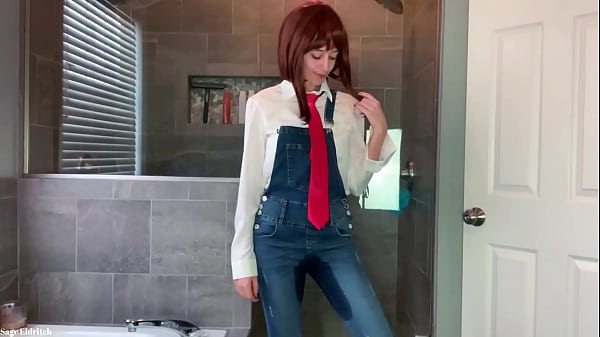 Uraraka Ochako Wetting Blue Jean Overalls & Panties Sage Eldritch thumbnail