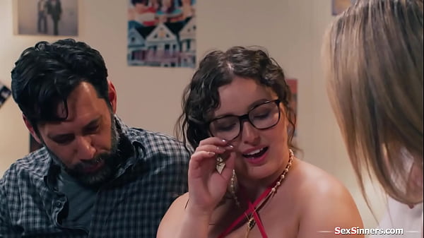 Big tits milf cory chase and her husband tommy seduce their new daughterinlaw leana lovings into petite babe sucks and is facesitted