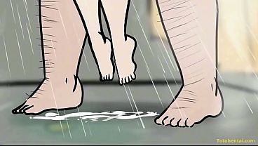 Mu&ntildeequita follada en las duchas por enorme polla