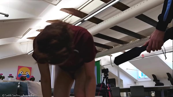 Amateurboy Gets An Ass Blistering Initiation Paddling 