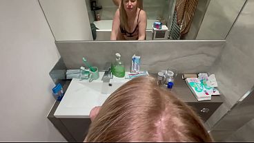 Stepson fuck my mouth, fuck me in the shower room