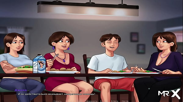 SummertimeSaga - Two Matures Play WithHandles Under The Table_E2 # 64