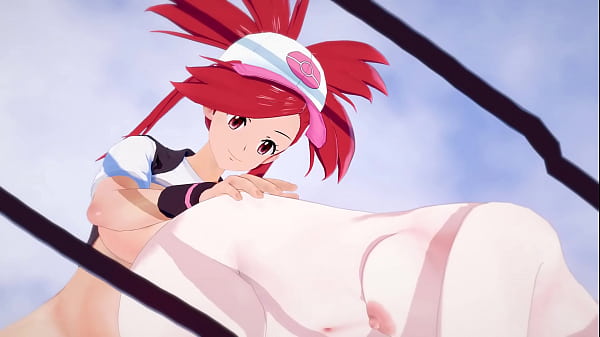 Pokemon_Teen Elesa has sex with_futanariFlannery