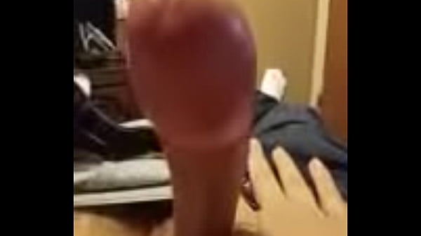 playing with my thick head and  precum