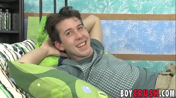 Twink Michael Stone anal plays while jerking off dick solo