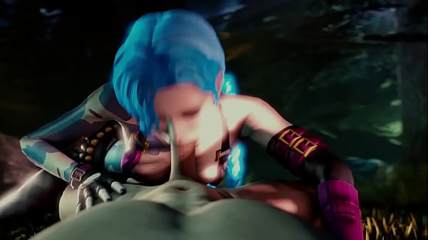 Jinx Blowjob and ride league of legend (with sound)