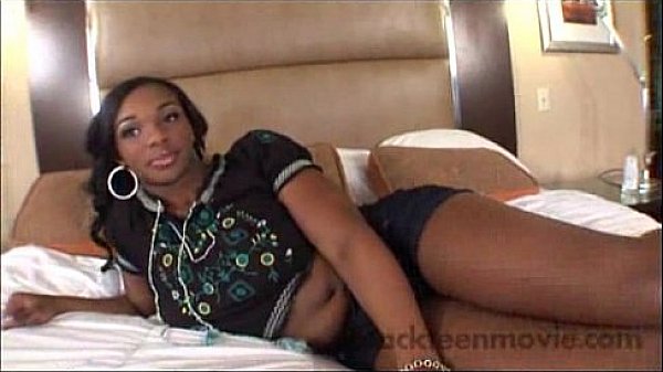 Busty black teen gets banged hard in big tits amateur video