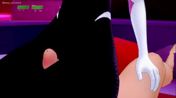 La caliente Gwen Stacy se quita su traje para divertirse con una gran polla (Versi&oacute;n adulta) (hentai) 