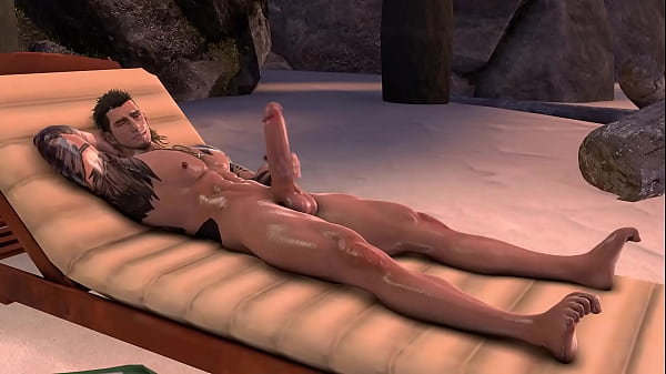 Final Fantasy Men Goon at beach 1 