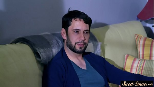 Stunning MILF sucks balls_while wanking cock