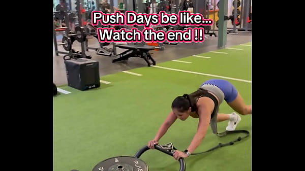 Push days be like watch the end 180lbs sled push efc shoes nikewomen & shorts rmour #gym #fitness #work 