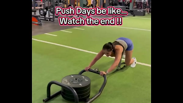 Nonton Push Days Be Like.. Watch The End! 180lbs Sled Push Efc Shoes Nikewomen & Shorts Rmour #gym #fitness #work ... thumbnail
