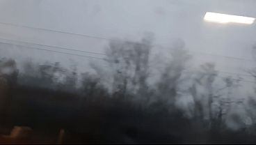 Nonton A Brunette Girl Student Jerk Off Riskily On A Train Among People thumbnail