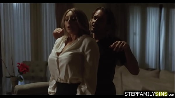 Milf Kayley Gunner gives in to her stepson in laws flirting.She goes down sucking his big cock.The guy licks his stepmom in law before fucking her 