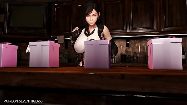 Play MP4 - Seventhglass - Tifa & Cloud play a gift box game